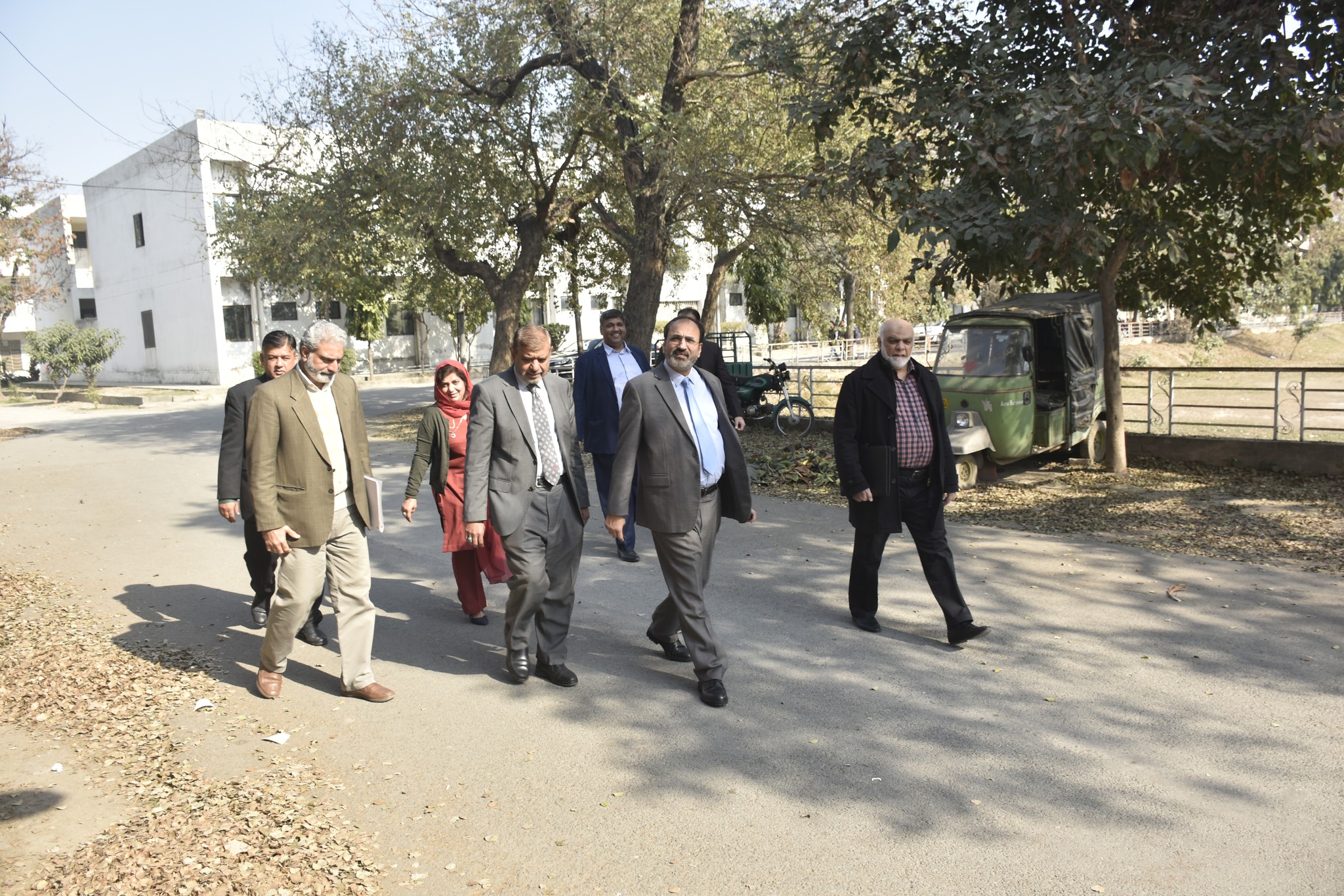 Vice Chancellor UET, Prof. Dr. Shahid Munir (TI), visiting to inspect the ongoing renovation work at Mardan Hall.