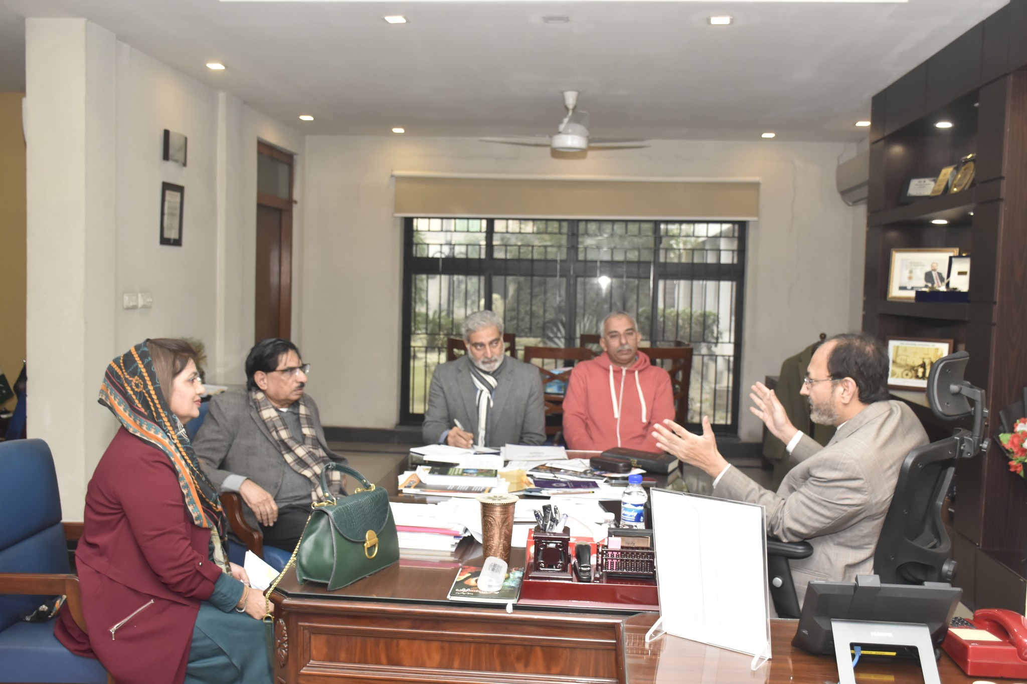 Vice Chancellor UET Holds Meeting on Cafeteria Upgradation and Visits Student Service Center with Key Officials