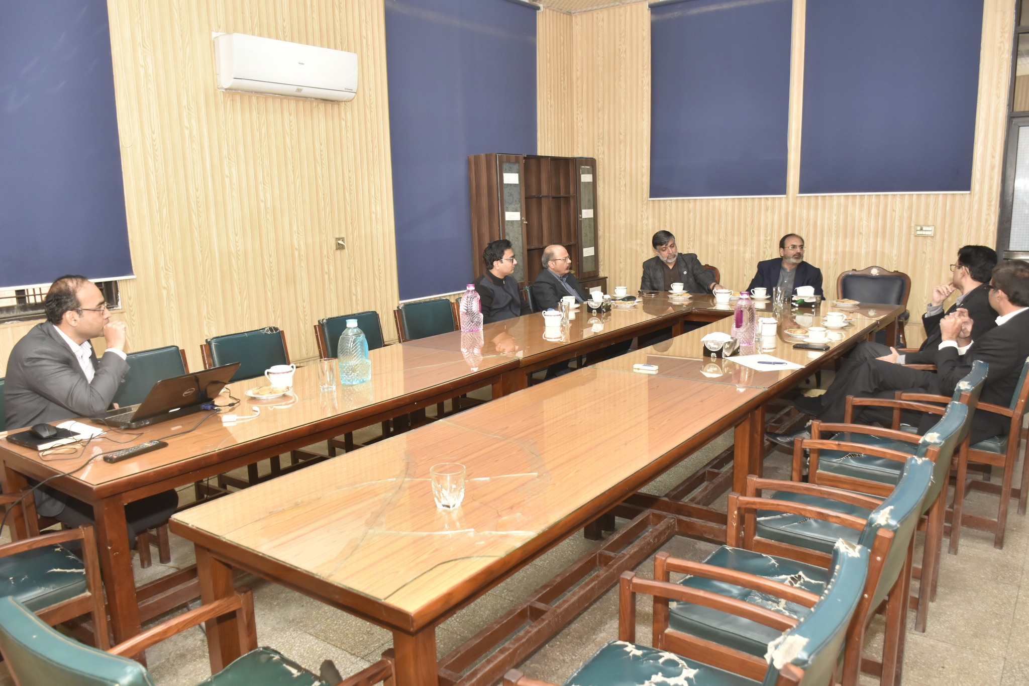 Vice Chancellor UET Prof. Dr. Shahid Munir (TI) is presiding over a meeting of Board of Management of Chemical Engineering Endowment Fund.