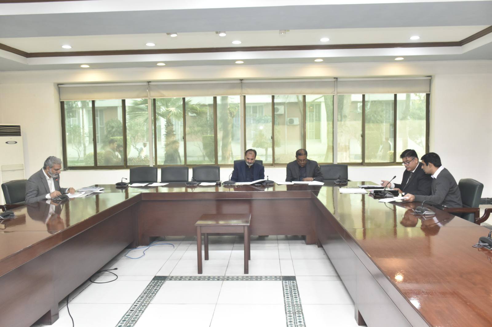 Vice Chancellor UET Prof. Dr. Shahid Munir (TI) is presiding over meeting of the Steering Committee of the PC-1 Rehabilitation/Upgradation of Dilapidated Physical Infrastructure at University of Engineering and Technology, Lahore.