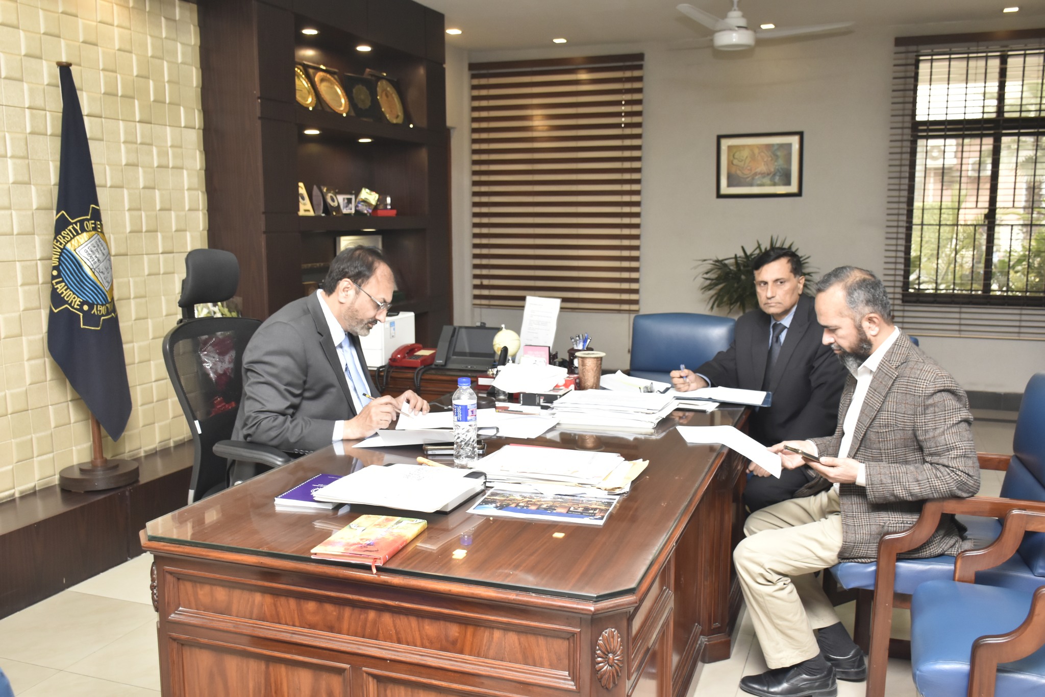 Vice Chancellor UET Prof. Dr. Shahid Munir (TI) is in a meeting of Ranking Committee to collect, examine and analyze the university data for international rankings.